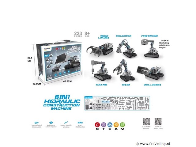 Stem bouwen hydraulische constructie voertuigen speelgoed - afbeelding 2 van  2
