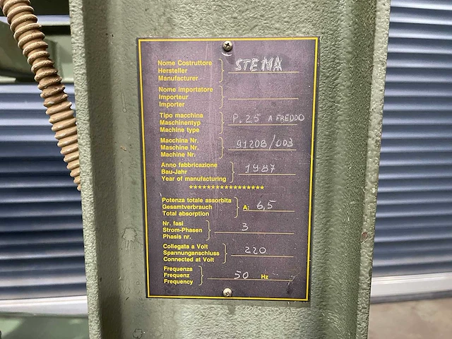 Stema - 1987 - p 25/2 - fineerpers - afbeelding 5 van  8
