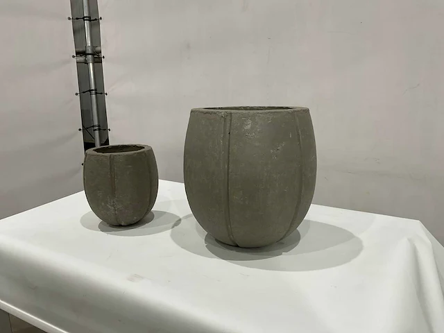 Stenen bloempotten (6x) - afbeelding 1 van  8
