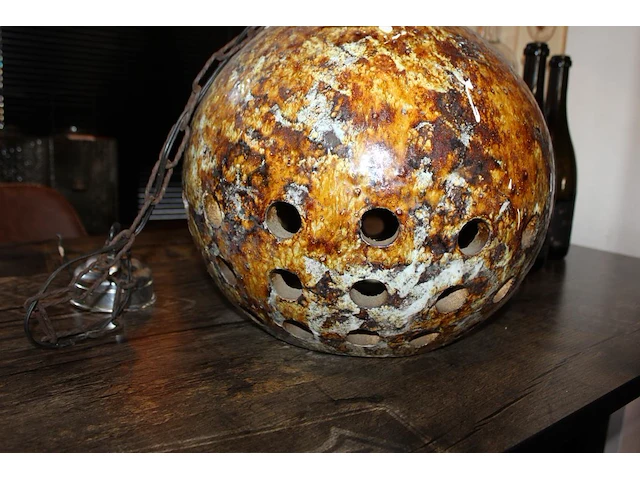 Stenen hanglamp doorsnede ca. 40 cm. - afbeelding 2 van  2