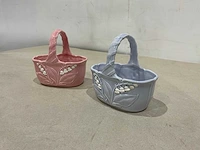 Stenen mandjes 2 delige set (20x) - afbeelding 1 van  8