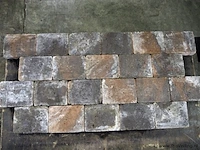 Stenen van beton voor de tuin - kleur ochre grey genuanceerd - 15x20x5cm - 18,3m² - afbeelding 1 van  1
