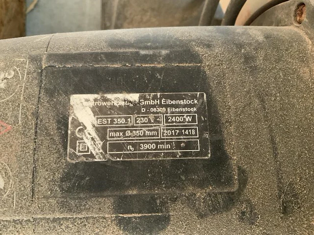 Stenencirkelzaagmachine, eibenstock, est350, 2017 - afbeelding 4 van  4