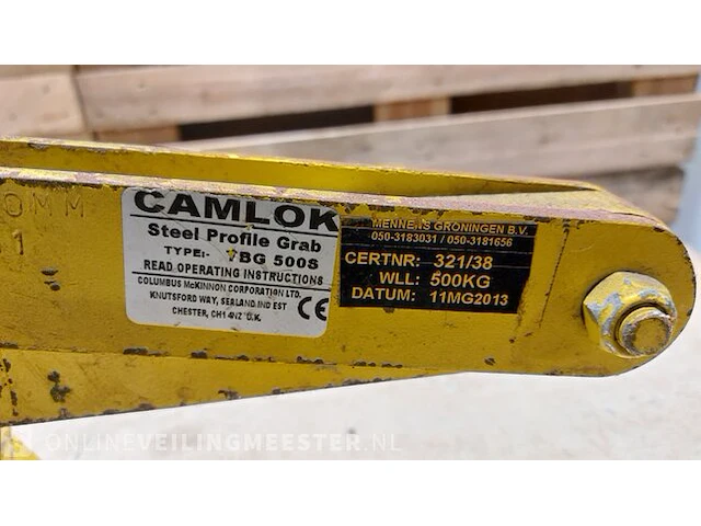 Stenenklem camlok, 7bg 500s, bouwjaar 2013 - afbeelding 4 van  4