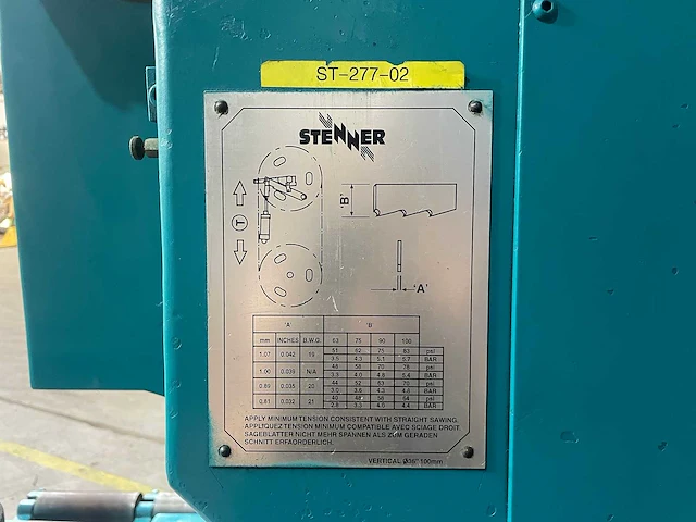 Stenner - st100 - lintzaagmachine - 2003 - afbeelding 12 van  13