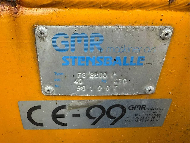 Stensballe fs 2200 p sneeuwschuiver - afbeelding 8 van  8