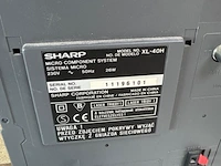 Stereo-set sharp, xl-40 - afbeelding 5 van  5