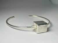 Sterling zilveren cube armband - lana's silver co. met certificaat - afbeelding 1 van  4