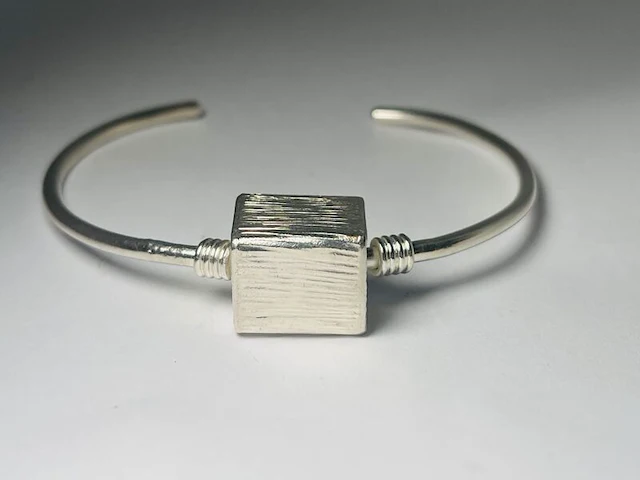 Sterling zilveren cube armband - lana's silver co. met certificaat - afbeelding 2 van  4