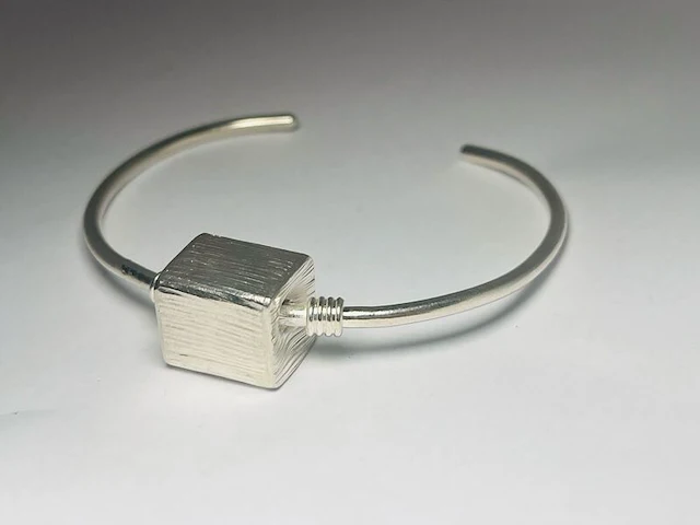 Sterling zilveren cube armband - lana's silver co. met certificaat - afbeelding 3 van  4