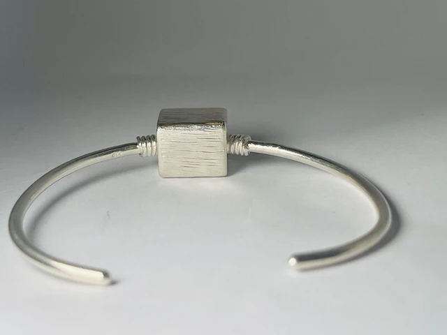 Sterling zilveren cube armband - lana's silver co. met certificaat - afbeelding 4 van  4
