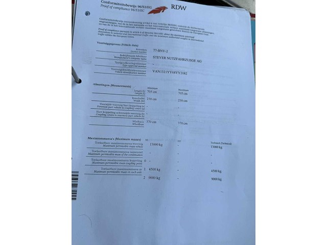 Steyr - 13s26 4x4 - vrachtwagen expeditie truck - afbeelding 20 van  34