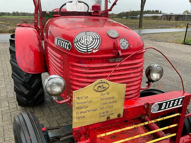 Steyr 180 kikker oldtimer tractor - afbeelding 2 van  14
