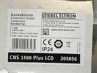 Stiebel eltron - cns 1500 plus lcd - elektrische convector kachel (3x) - afbeelding 2 van  3