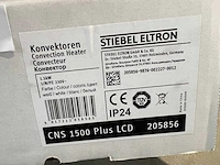 Stiebel eltron - cns 1500 plus lcd - elektrische convector kachel - afbeelding 2 van  2