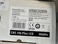 Stiebel eltron - cns 750 plus lcd - elektrische convector kachel (2x) - afbeelding 2 van  3