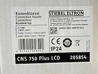 Stiebel eltron - cns 750 plus lcd - elektrische convector kachel - afbeelding 2 van  3