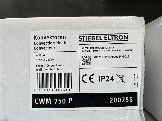 Stiebel eltron - cns 750 plus lcd - elektrische verwarming (2x) - afbeelding 2 van  3
