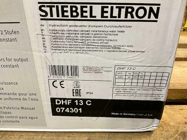 Stiebel eltron dhf 13 c boiler - afbeelding 3 van  4