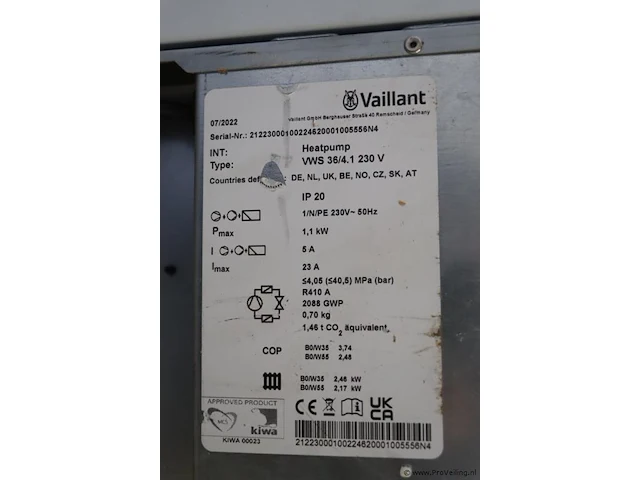 Stiebel eltron luchtbronwarmtepompen - buffervatcilinders type sbp 100 classic incl. vaillant vulstation & vaillant geotherm hybride vws 36/4.1 230v brine/water-warmtepomp - afbeelding 11 van  19