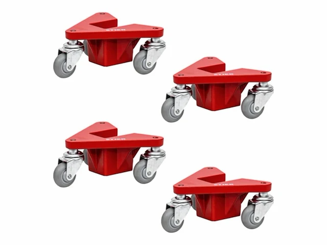 Stier aluminium hoekrollerset draagvermogen 100 kg 195x165x85 mm - afbeelding 2 van  3