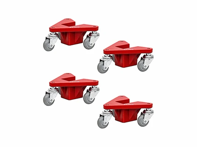 Stier aluminium hoekrollerset draagvermogen 100 kg 195x165x85 mm - afbeelding 1 van  3