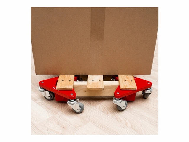 Stier aluminium hoekrollerset draagvermogen 100 kg 195x165x85 mm - afbeelding 2 van  3