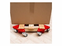 Stier aluminium hoekrollerset draagvermogen 100 kg 195x165x85 mm - afbeelding 2 van  3