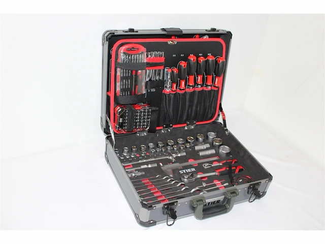 Stier complete gereedschapskoffer, 144-delige aluminium gereedschapskoffer - afbeelding 6 van  7