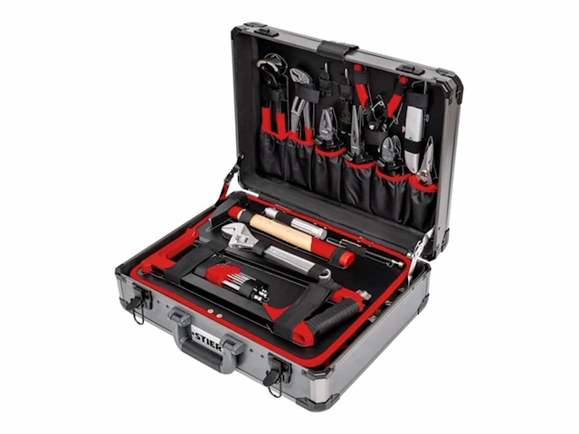 Stier complete gereedschapskoffer 144-delige aluminium universeel gereedschap - afbeelding 2 van  5