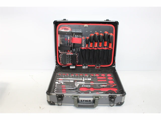 Stier complete gereedschapskoffer 144-delige aluminium universeel gereedschap - afbeelding 4 van  5