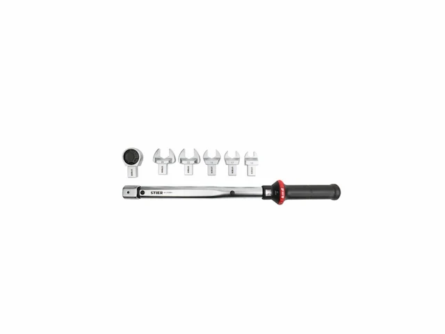 Stier momentsleutel multi+ met clip-on gereedschap, 7-delig, 40 - 200 nm, vierkantaandrijving - afbeelding 1 van  3