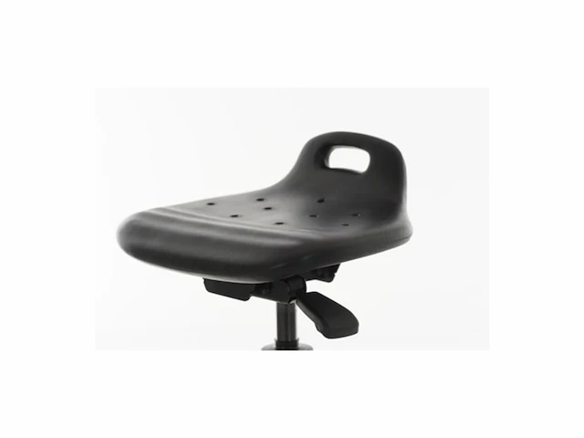 Stier stahulp met glijders zithoogte 640-890 mm pu-zitting met draaggreep - afbeelding 2 van  2