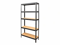 Stier stellingkast opbergrek 90x45x180cm bruin - afbeelding 2 van  4