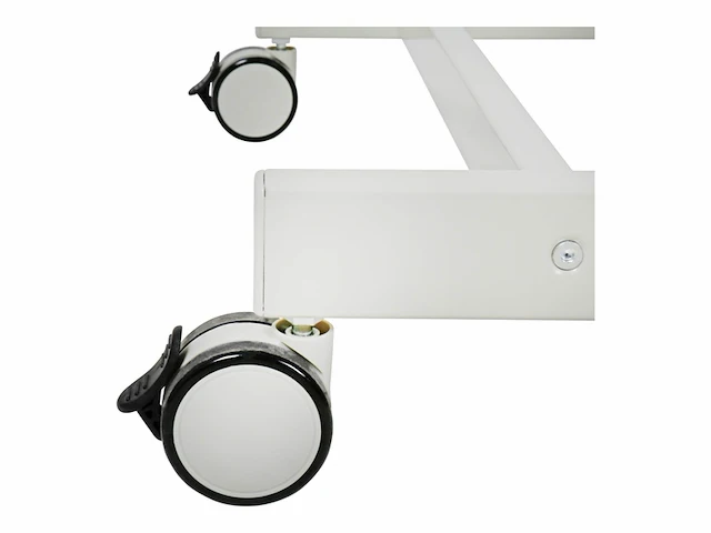Stier verrijdbare pc-werktafel 1180 mm hoog x 600 mm breed x 500 mm diep, grijs - afbeelding 3 van  5