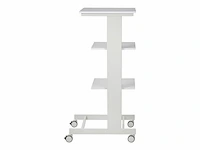 Stier verrijdbare pc-werktafel 1180 mm hoog x 600 mm breed x 500 mm diep, grijs - afbeelding 4 van  5