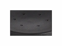 Stier werkkruk met dubbele wielen, in hoogte verstelbare zithoogte 420-610 mm, pu-zitting met veiligheidsgasveer - afbeelding 2 van  4