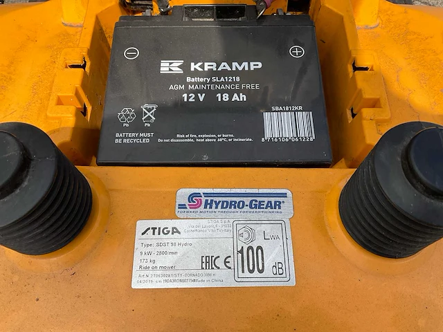 Stiga tornado 3098h zitmaaier - afbeelding 10 van  13