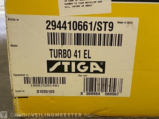 Stige elektrische grasmaaier turbo 41el stiga - afbeelding 4 van  6