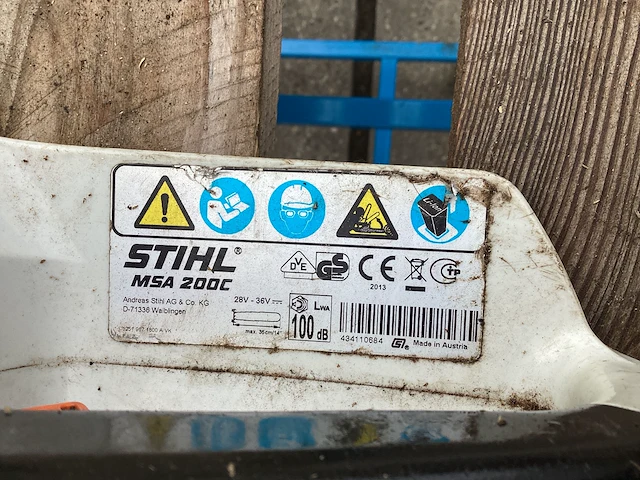 Stihl - msa 200 - kettingzaag - afbeelding 5 van  5