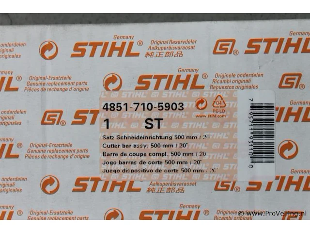 Stihl 500 mm messenset 4851-710-5903 - afbeelding 2 van  3