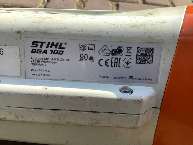 Stihl bga100 bladblazer - afbeelding 3 van  3