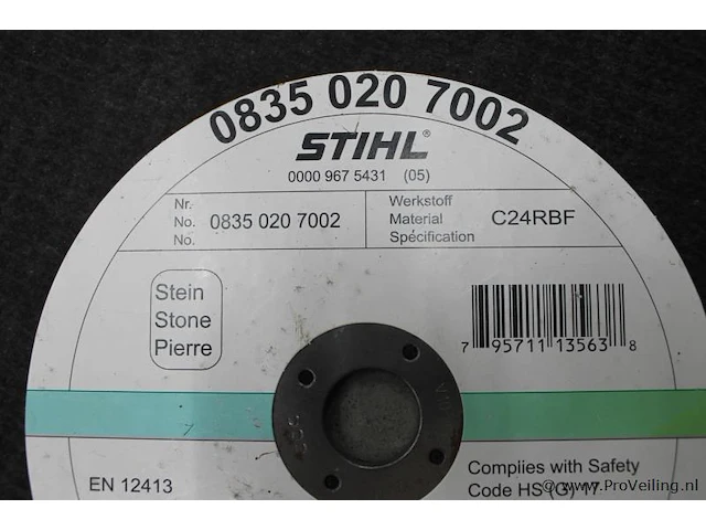 Stihl doorslijpschijf 0835 020 7002 - afbeelding 3 van  3