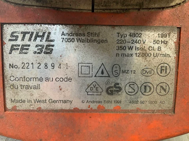 Stihl fe35 bosmaaier - afbeelding 3 van  3