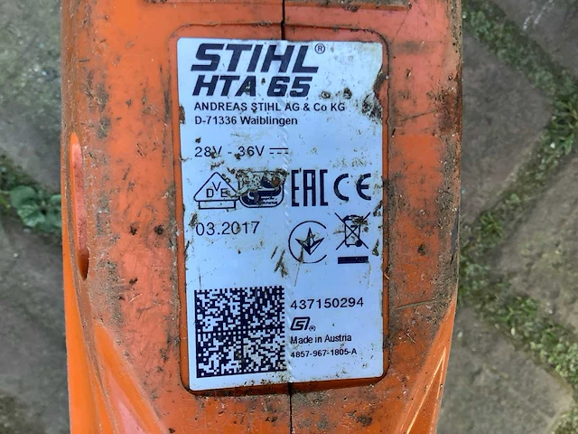 Stihl hta65 stokkettingzaag - afbeelding 4 van  4