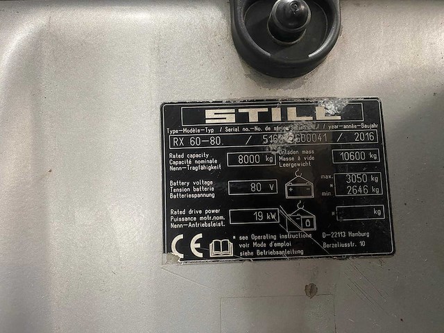 Still - 2016 - rx60-80 - vorkheftruck - afbeelding 13 van  14
