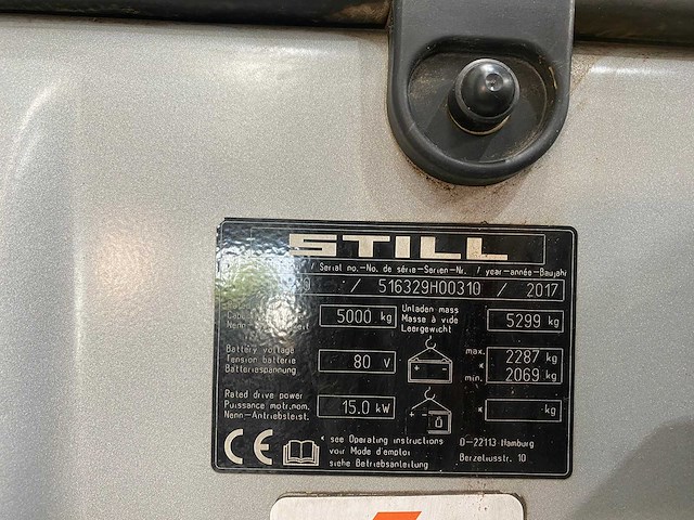 Still - 2017 - rx60-50 - vorkheftruck - afbeelding 13 van  21