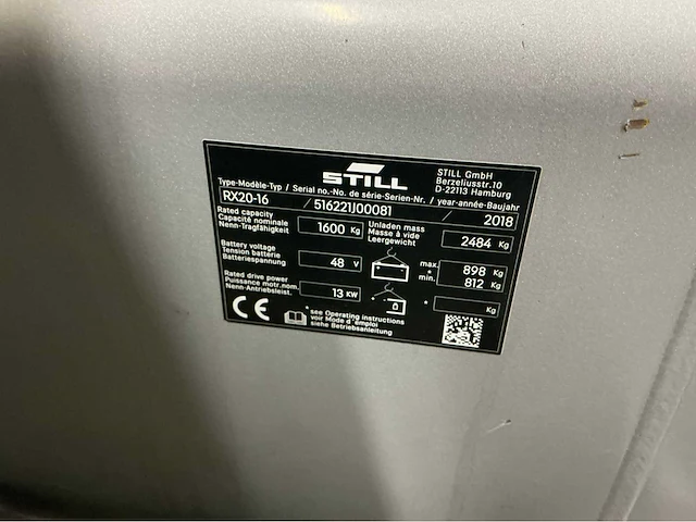 Still - 2018 - rx20-16 - reach truck - afbeelding 16 van  23