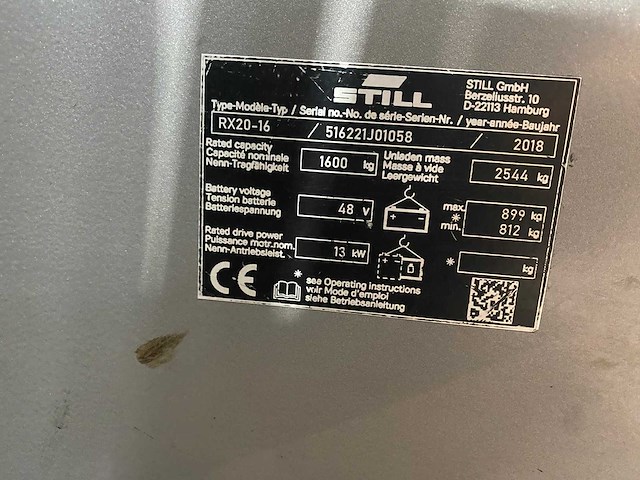 Still - 2018 - rx20-16 - vorkheftruck - afbeelding 14 van  17