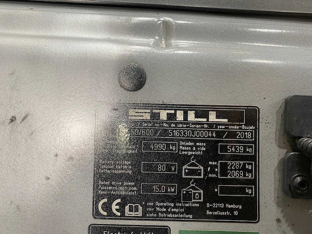 Still - 2018 - rx60-50/600 - vorkheftruck - afbeelding 11 van  18